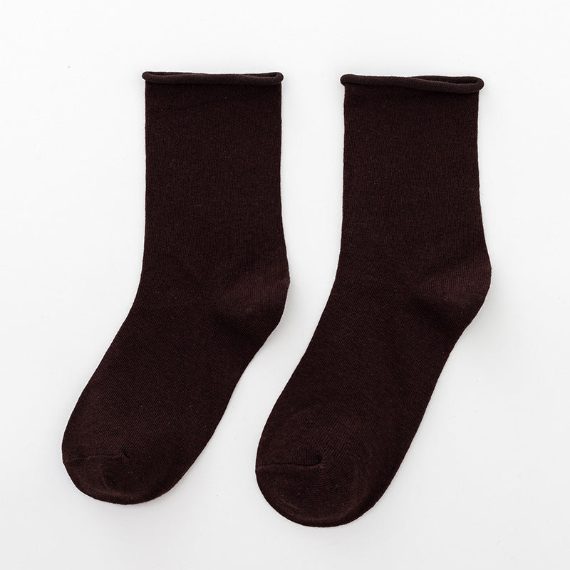 Damen Komfortable Baumwollsocken im klassischen Stil EB