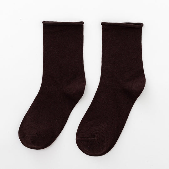 Damen Komfortable Baumwollsocken im klassischen Stil EB