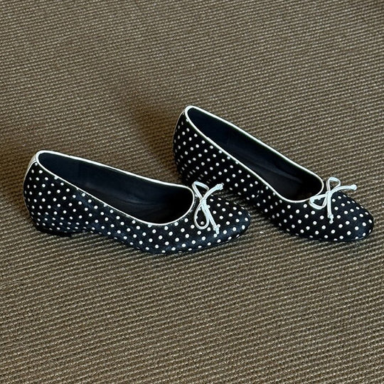 Damen Ballerinas mit modischem Punktedesign und bequemer Passform EB
