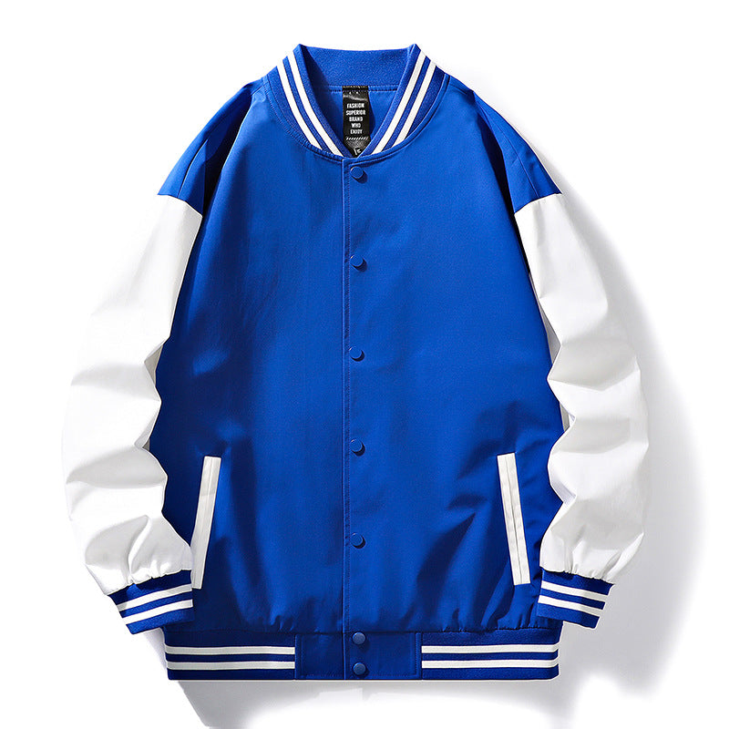 Herren sporty Bomberjacke mit Kontrastärmeln EB