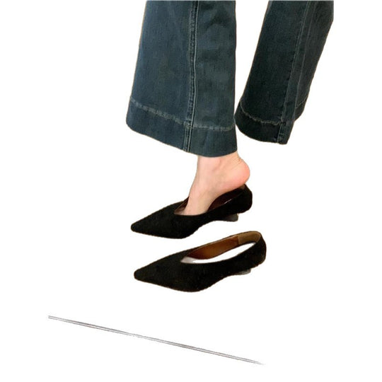 Damen spitze Ballerinas mit zartem Design EB