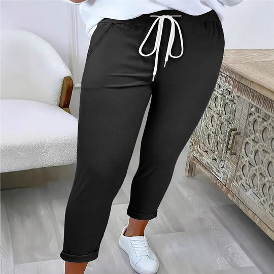 Damen Komfortable Freizeithose mit elastischem Bund EB