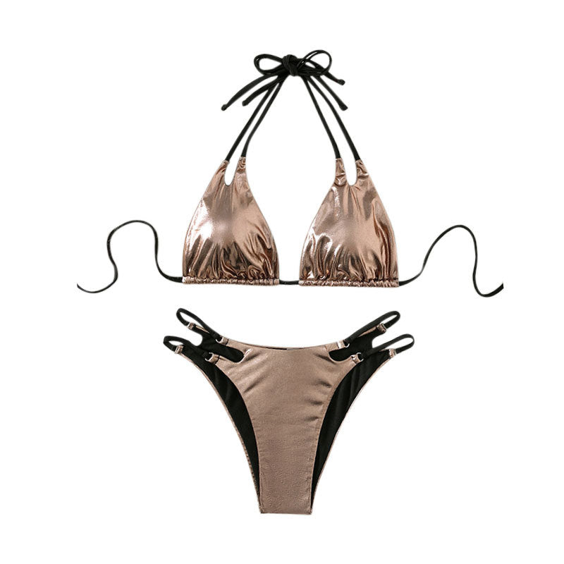 Damen Triangel-Bikini mit eleganten Schnürdetails EB