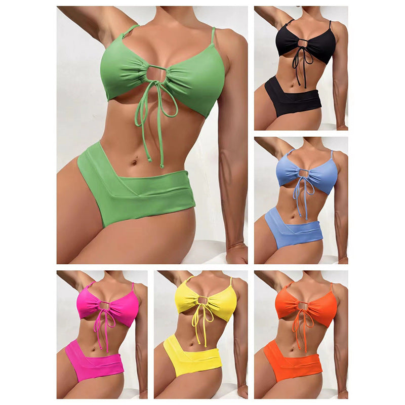 Damen Sportives Bikini-Set mit verstellbaren Trägern EB