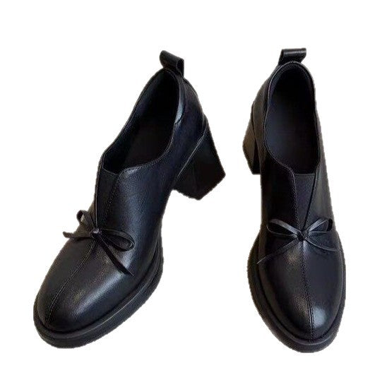 Damen elegante Halbschuhe mit praktischem Schlupfdesign und dekorativem Schleifenakzent EB