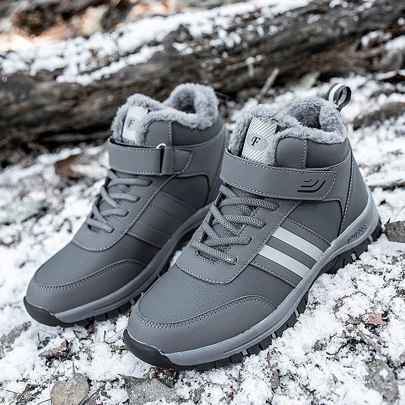 Herren Warmfutter Stiefel mit rutschfester Sohle EB