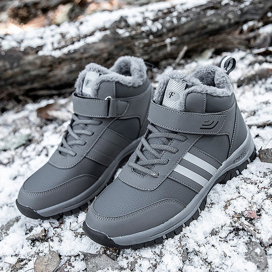 Herren Warmfutter Stiefel mit rutschfester Sohle EB