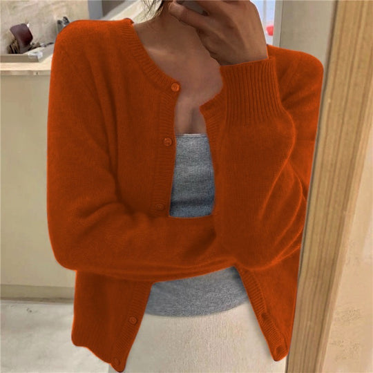 Damen kuschelige Strickjacke EB