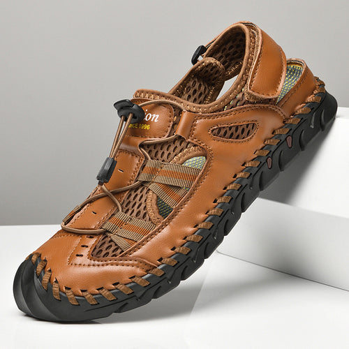 Herren Wasserdichte und atmungsaktive Outdoor-Sandalen mit flexiblem Kordelzug EB