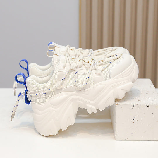 Damen Chunky Lauf-Sneaker mit innovativem Materialmix und rutschfester Sohle EB