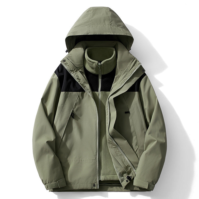 Damen Zweilagiger Outdoorparka mit abnehmbarer Fleece-Innenjacke EB