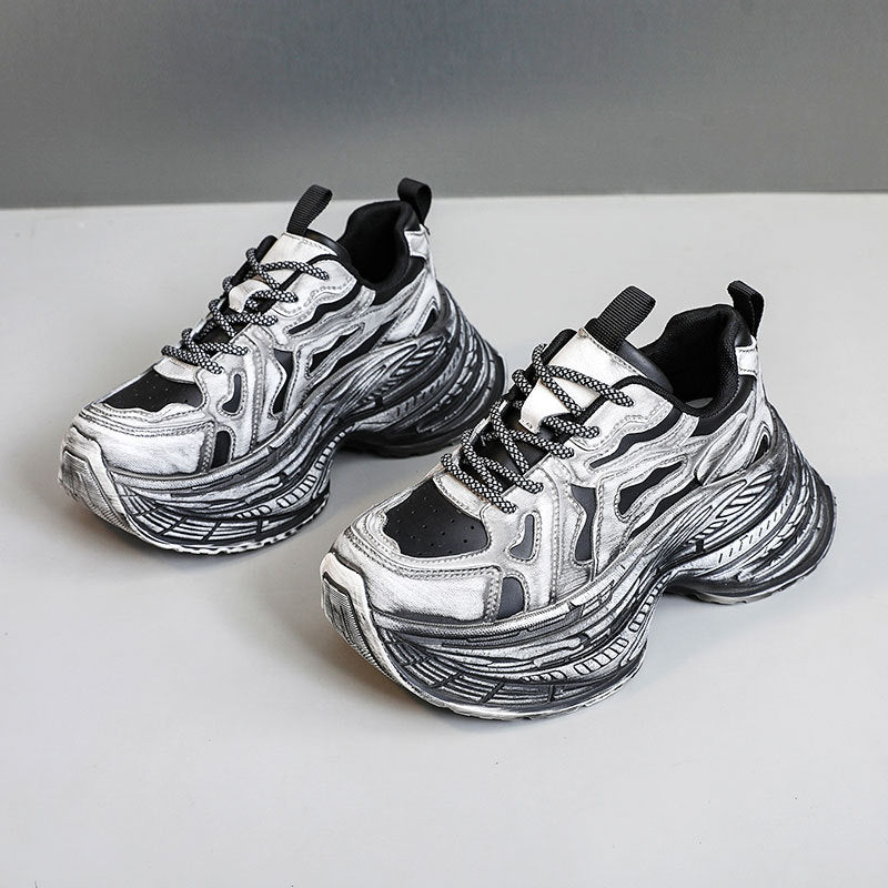 Damen Chunky Sneakers mit innovativem und elastischem Design EB