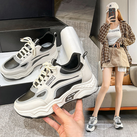 Damen Sportliche Chunky Sneakers mit verstärkter Sohle EB