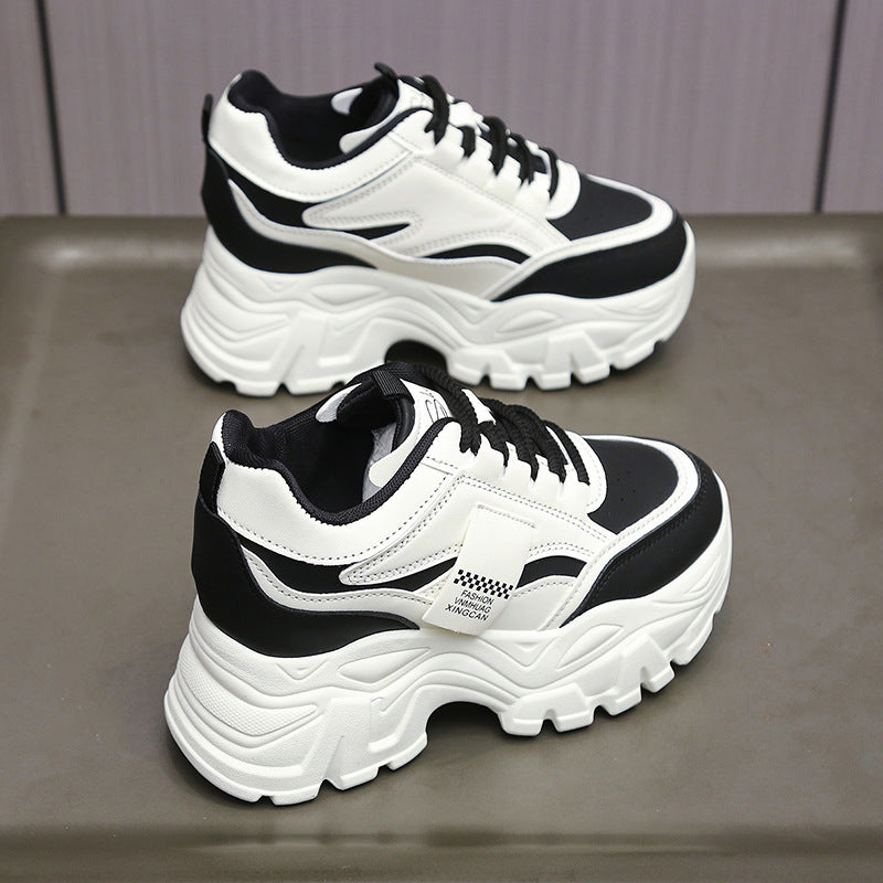Damen Sportliche Chunky Sneakers mit gepolsterter Laufsohle und atmungsaktivem Obermaterial EB