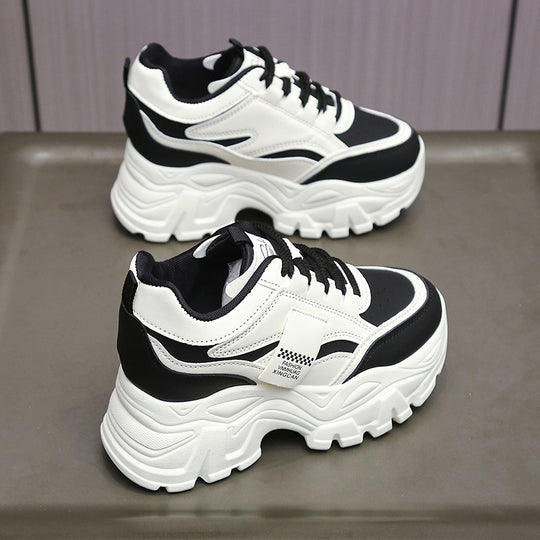Damen Sportliche Chunky Sneakers mit gepolsterter Laufsohle und atmungsaktivem Obermaterial EB