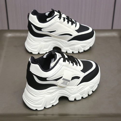 Damen Sportliche Chunky Sneakers mit gepolsterter Laufsohle und atmungsaktivem Obermaterial EB