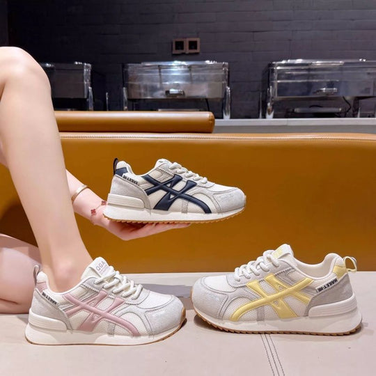 Damen Sportliche Sneakers mit atmungsaktivem Obermaterial und flexiblem Dämpfungssystem EB