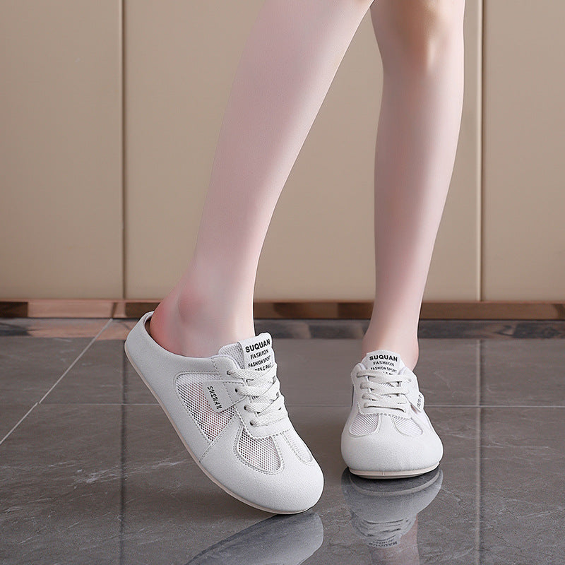 Damen Sportliche Clogsneaker mit atmungsaktiven Mesh-Einsätzen und rutschfester Sohle EB