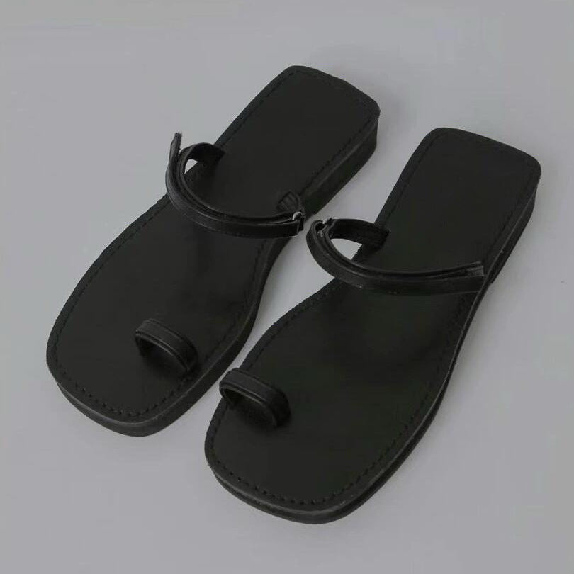 Damen Designer Zehentrenner-Sandalen mit modischem Metallic-Design und komfortablem Fußbett EB