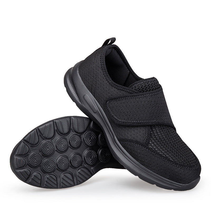 Unisex nan atmungsaktive Komfort-Halbschuh mit Klettverschluss und ergonomischer Dämpfung EB
