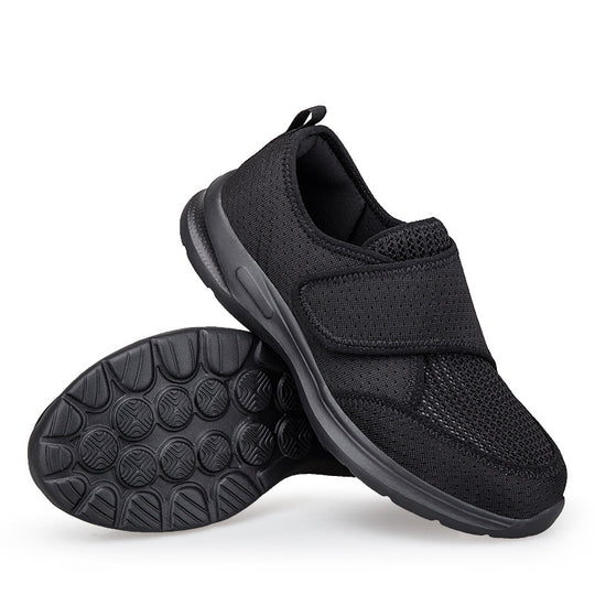 Unisex nan atmungsaktive Komfort-Halbschuh mit Klettverschluss und ergonomischer Dämpfung EB