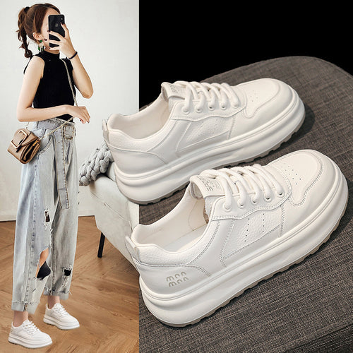 Damen Modische Chunky Sneakers mit atmungsaktiver Obermaterialstruktur EB