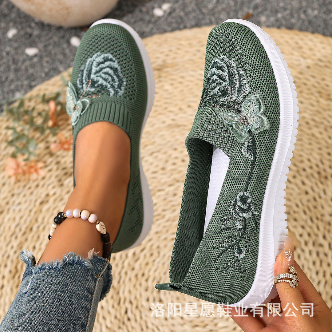 Damen Sneaker mit floralem Design EB