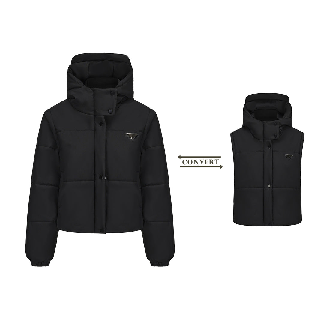 Damen wandelbare Steppjacke EB