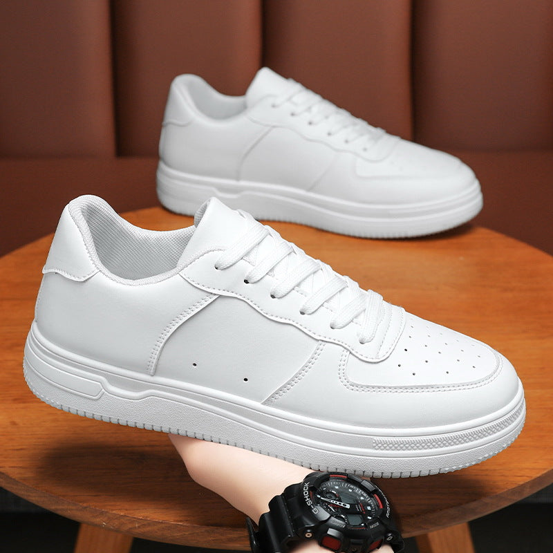 Damen Sportliche Sneakers mit robustem Lederobermaterial und dämpfender Sohle EB