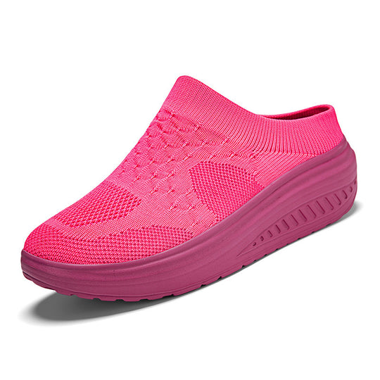 Damen Komfortable Slip-On Clogs mit atmungsaktivem Obermaterial EB