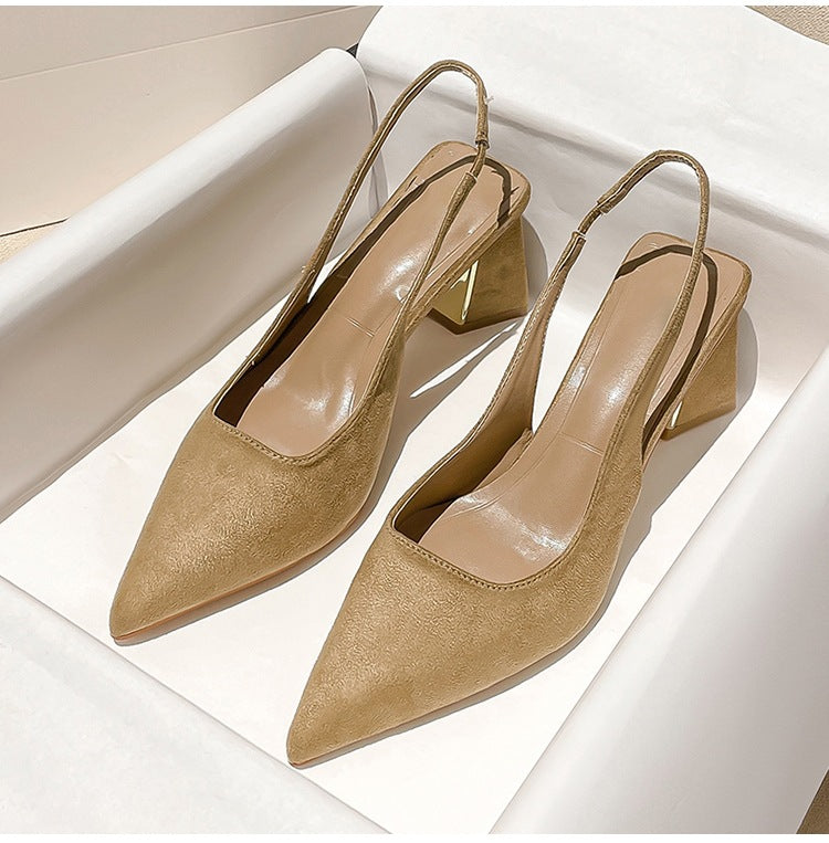 Damen Slingback-Pumps mit quadratischem Absatz EB