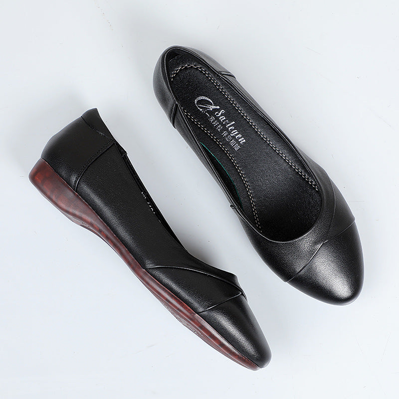 Damen Bequeme Ballerinas mit modischer Querstitching-Detail EB