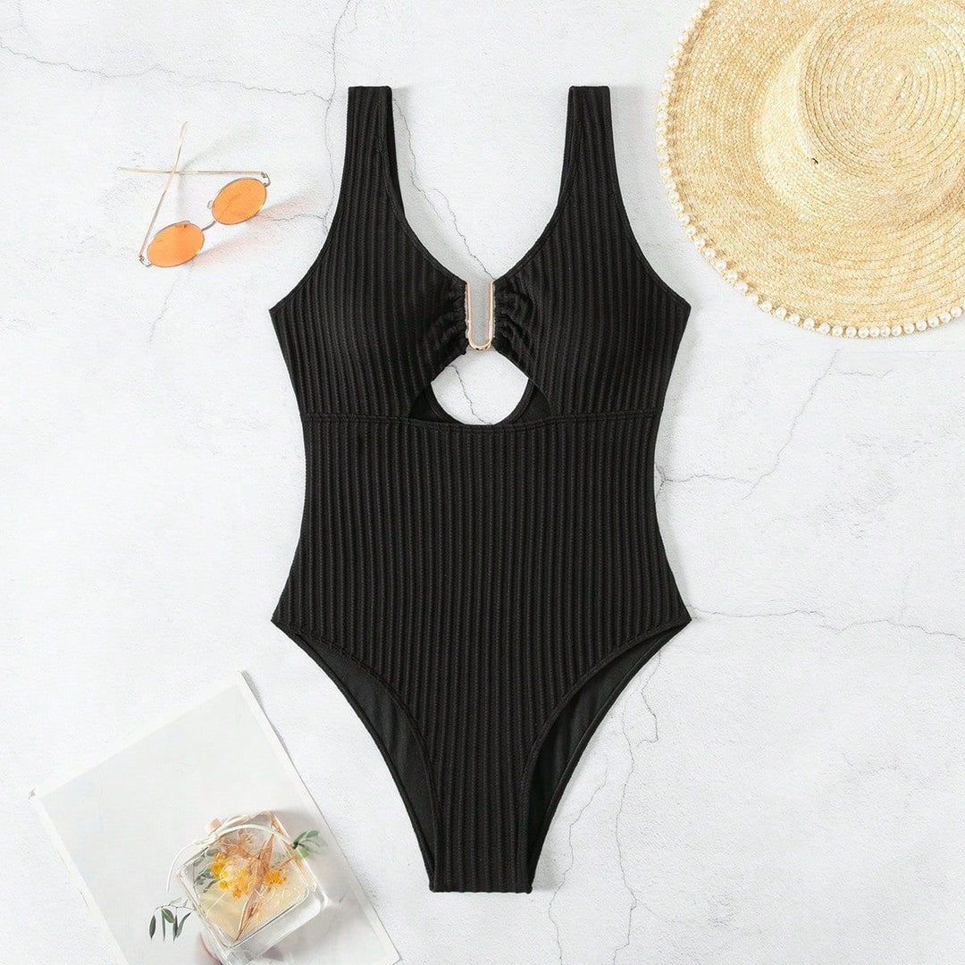 Damen Einteiliger Badeanzug mit geschmackvollem Cut-Out-Design EB