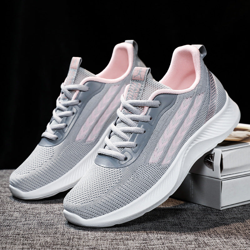 Damen sportliche Sneakers mit atmungsaktivem Mesh-Obermaterial und optimierter Dämpfung EB