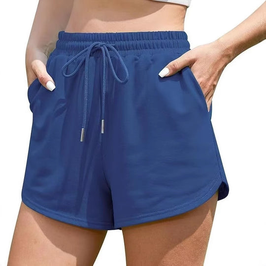 Damen Freizeithosen im lässigen Schnitt mit elastischem Bund und seitlichen Taschen EB