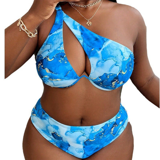 Damen Bunt gemusterter Bikini EB