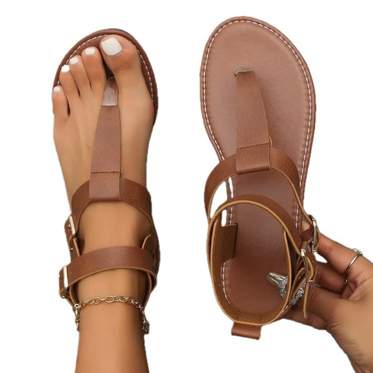 Damen Fußfreundliche Sandalen mit verstellbarem Riemendesign EB