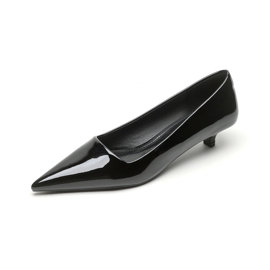 Damen elegante spitze Pumps mit komfortablem Blockabsatz EB