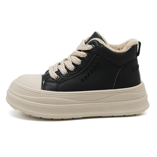 Damen High-Top Sneakers mit warmem Fleece-Innenfutter und rutschfester Laufsohle EB