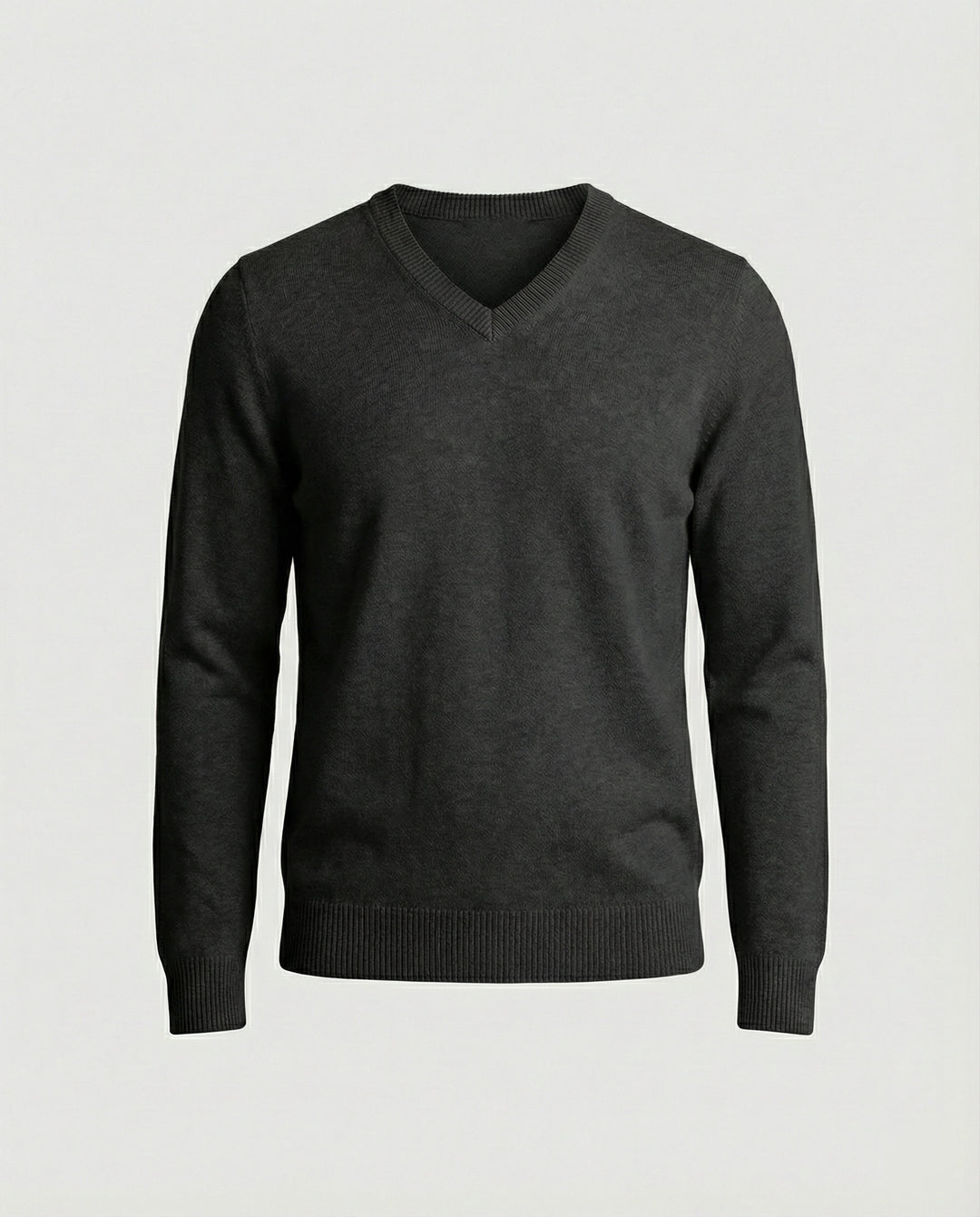 Herren V-Ausschnitt Pullover aus hochwertiger Baumwolle mit bequemer Passform EB