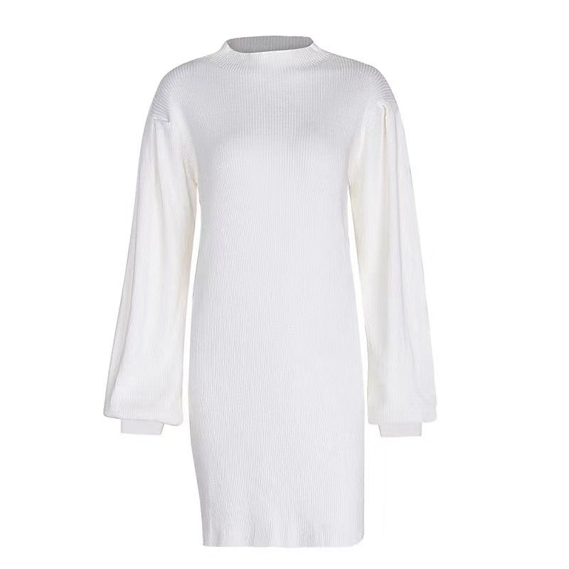 Damen Strickkleid im modernen Rippdesign EB