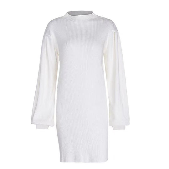 Damen Strickkleid im modernen Rippdesign EB