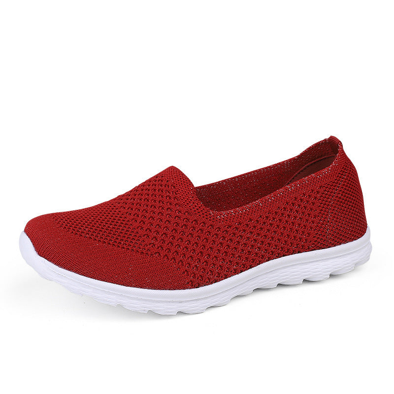 Damen nan nahtloser Komfort-Schlupfschuh mit elastischem Maschenobermaterial und gedämpfter Laufsohle EB