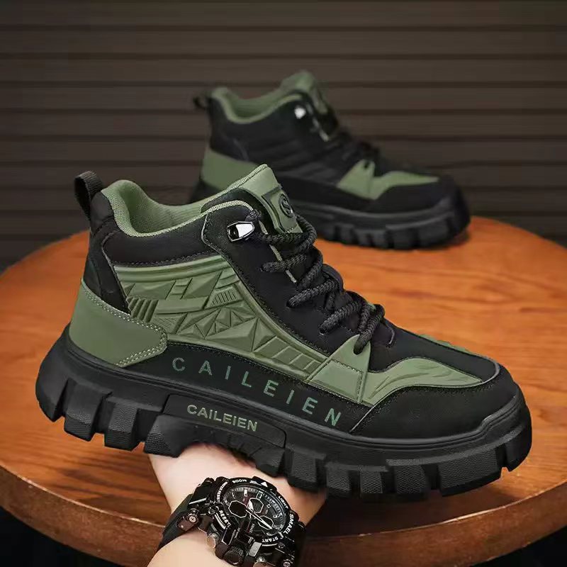 Damen Sportliche High-Top Sneakers mit robuster und rutschfester Sohle EB