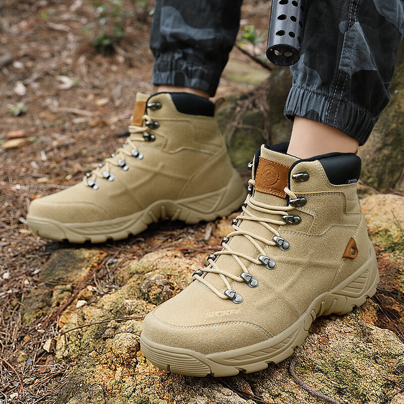 Damen Outdoor-Wanderschuhe mit hohem Schaft und rutschfester Profilsohle EB