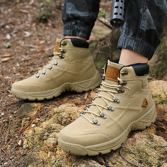 Damen Outdoor-Wanderschuhe mit hohem Schaft und rutschfester Profilsohle EB