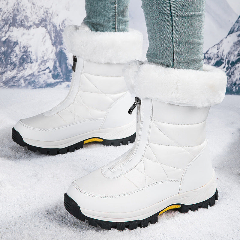 Damen thermoisolierte Winterstiefel mit Außensohle und bequemem Futter EB