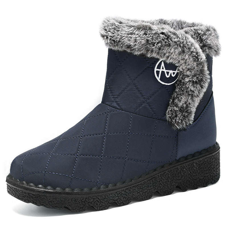 Damen Thermo-Winterstiefel mit weichem Kunstfellkragen EB