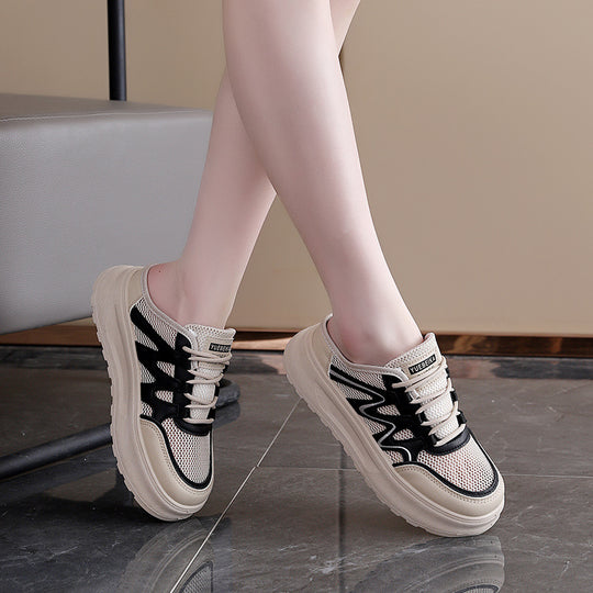 Damen modische Sneakers mit atmungsaktiver Netzoberfläche und dämpfendem Komfort EB