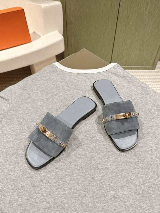 Damen elegante Sandalen mit verziertem Riemendesign EB